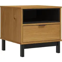 vidaXL Table d'appoint FLAM 50x50x50 cm bois de pin massif