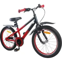 vidaXL vélo pour enfants , 20 pouces, pour les enfants de 6 à 11 ans, rouge et noir