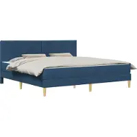vidaXL Cadre de lit 200 x 200 cm, couleur bleue