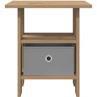 vidaXL Table de chevet 2 pcs Chêne artisanal 41 x 40 x 45 cm