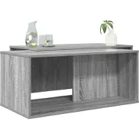vidaXL : Ensemble de deux tables basses, couleur Sonoma gris, dimensions 90 x 48 x 40 cm