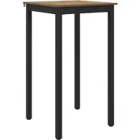 vidaXL Table d'appoint en bois composite, forme carrée