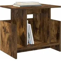 vidaXL : Support TV, 2 pièces, bois composite imitation chêne fumé