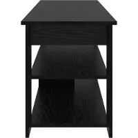 vidaXL Meuble TV noir aspect chêne 100 x 40 x 50 cm
