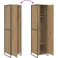 vidaXL Armoire artisanale en chêne 50 x 50 x 200 cm en bois aggloméré