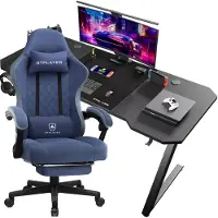 GTPLAYER GTPALYER table de jeu table de jeu + chaise de jeu- set, table d'ordinateur chaise set pour le jeu seulement table de jeu et chaise de jeu