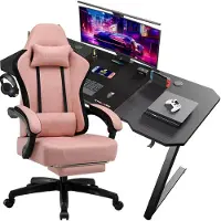 GTPLAYER GTPALYER table de jeu table de jeu + chaise de jeu- set, table d'ordinateur chaise set pour le jeu seulement table de jeu et chaise de jeu