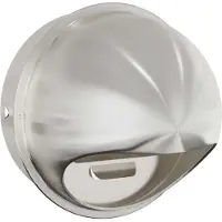 vidaXL Grille d'aération, lot de 2, argent, 200 mm, acier inoxydable