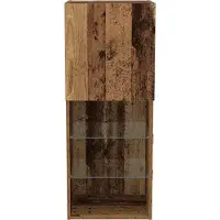 vidaXL Ensemble meuble TV avec LED, aspect bois ancien, 40,5 x 30 x 102 cm, aggloméré