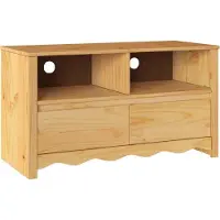 vidaXL Meuble TV Drammen en chêne, 99 x 43 x 55 cm, en pin massif