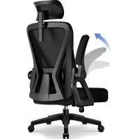 Aiibot Chaise de bureau ergonomique, chaise de bureau avec soutien lombaire,avec appui-tête 3D, grands accoudoirs Chaise de bureau,chaise pivotante,chaise de direction,capacité de charge 150kg