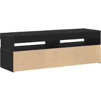 vidaXL Meuble TV noir imitation chêne 120 x 35 x 40 cm Bois composite