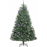 vidaXL Sapin de Noël Artificiel à Branches Articulées Vert 240 cm