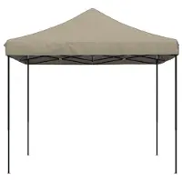 vidaXL Tente de réception Taupe 292 x 292 x 315 cm Tissu Oxford