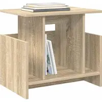 vidaXL Support TV, 2 pièces, bois imitation chêne Sonoma