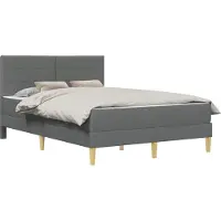 vidaXL Cadre de lit 160 x 200 cm, gris foncé