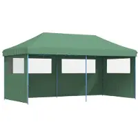 vidaXL Tente de réception verte 292 x 580 x 315 cm Tissu Oxford