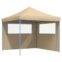 vidaXL Tente de réception beige 292 x 292 x 315 cm Tissu Oxford