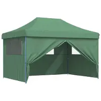 vidaXL Tente de réception verte 279 x 410 x 315 cm Tissu Oxford