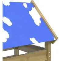 vidaXL Tour De Jeu Marron 52,5 X 85 X 239 Cm Bois Solide Imprégné