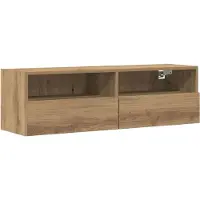 vidaXL Armoire TV Artisan-Chêne 100 x 30 x 30 cm Bois composite