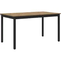 vidaXL Table de salle à manger, 140 x 80 x 75 cm, panneau de fibres de bois, imitation chêne artisanal