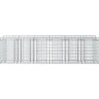 vidaXL - 2 jardinières en gabions, 300 x 50 x 80 cm, acier galvanisé