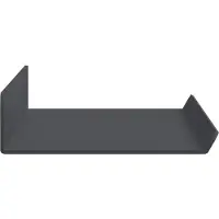 vidaXL Étagère Murale avec étagère 2 pcs Anthracite 40 x 9 x 2,5 cm