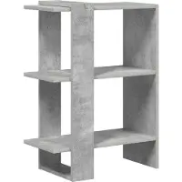 vidaXL Étagère Gris béton 52 x 25 x 71,5 cm Bois d'ingénierie