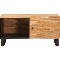 vidaXL Table basse marron 80 x 50 x 40 cm bois massif mangue
