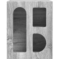 vidaXL Table de chevet 2 pcs Gris Sonoma 40 x 35 x 50 cm