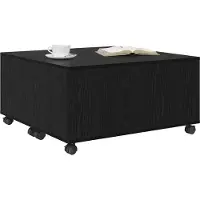 vidaXL Table basse en chêne noir 75 X 75 X 38 Cm Lumarko