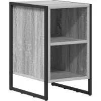 vidaXL Table de chevet Gris Sonoma 39.5 x 30 x 50 cm Bois d'ingénierie