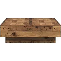 vidaXL Table basse en vieux bois 90 x 90 x 28 cm Bois composite