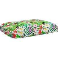 vidaXL Coussin Floral Multicolore 120 x 80 x 12 cm Tissu Oxford