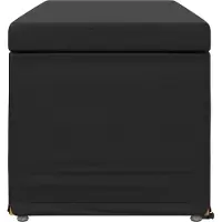 vidaXL Tabouret noir 101 x 41 x 40 cm Simili cuir et bois d'ingénierie