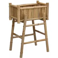 vidaXL Jardinière Avec Support Naturel 50 X 38 X 74 Cm Bambou