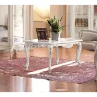 Xl Moebel Gmbh Table basse classique blanche en bois Meubles de salon Table de rangement Design