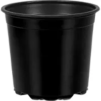 vidaXL Pot à fleurs 100 pcs Noir Ø 15 x 12,5 cm Plastique