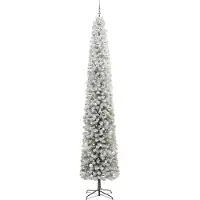 vidaXL Sapin de Noël artificiel Vert 300 cm PVC et acier et plastique