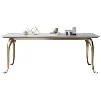 Xl Moebel Gmbh Table de salle à manger moderne de luxe Designer Table de cuisine rectangulaire Meubles de salle à manger Table