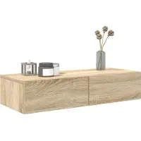 vidaXL Étagère murale avec tiroirs chêne sonoma bois d'ingénierie