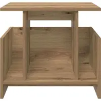 vidaXL Support TV, 2 pièces, bois stratifié imitation chêne artisanal