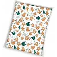 Carbotex Couverture de Noël Supersoft 150/200cm pain d'épice, KNL233018