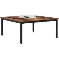 vidaXL Table basse en vieux bois 100 x 100 x 45 cm Bois composite