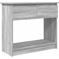 vidaXL Table console avec tiroirs sonoma gris 85,5x38,5x74,5 cm