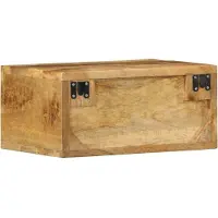 vidaXL Armoire TV murale 40x30x19 cm Bois de manguier rugueux