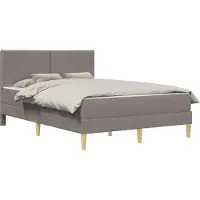 vidaXL Cadre de lit 160 x 200 cm, couleur taupe