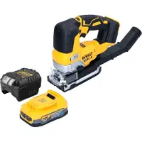 DeWalt DCS 334 E1 Scie sauteuse oscillante sans fil 18 V Brushless + 1x Powerstack batterie 1,7 Ah + chargeur