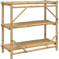 vidaXL Étagère à 3 niveaux 100x40x90 cm bambou